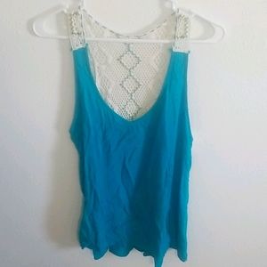 Teal/ Lace Daytrip Tank